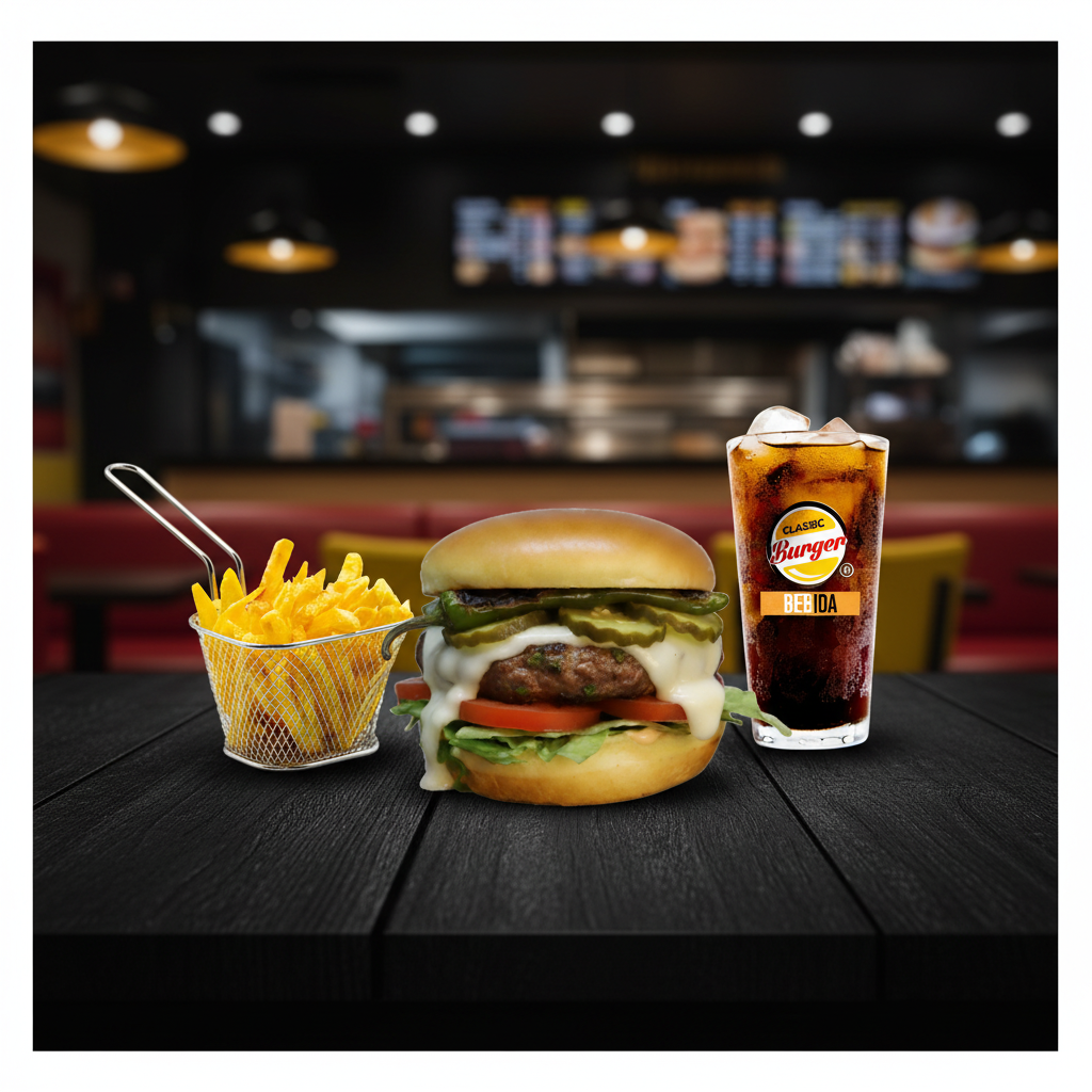 Hamburguesa Jalapeñosa Classic Burger